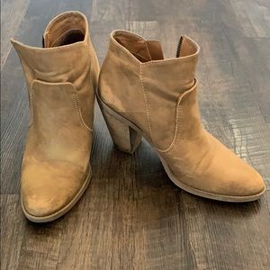 Dolce Vita tan booties size 9